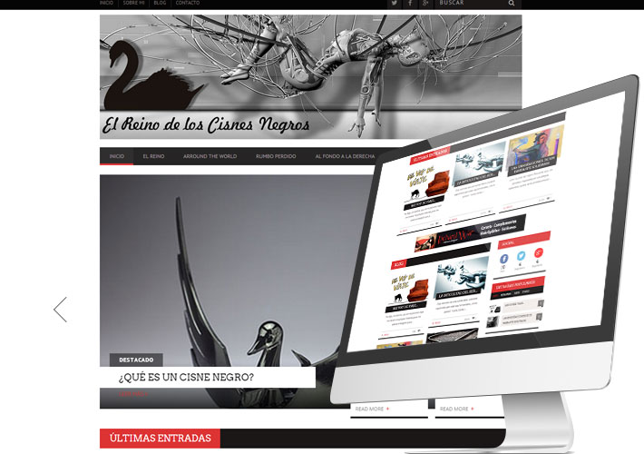diseño de blog personal para un escritor Amateur