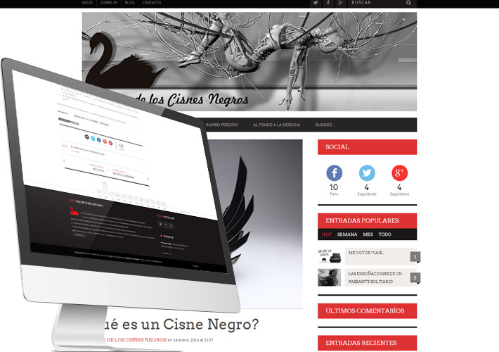 diseño de blog personal para un escritor Amateur