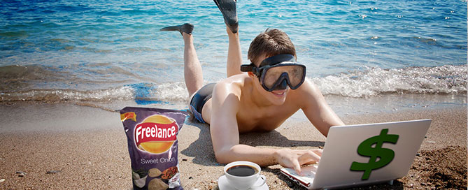freelance-trabajando-playa