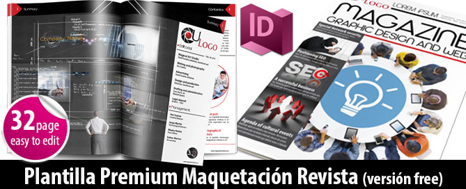 Descarga Plantilla Revista Indesign Magical Art Studio